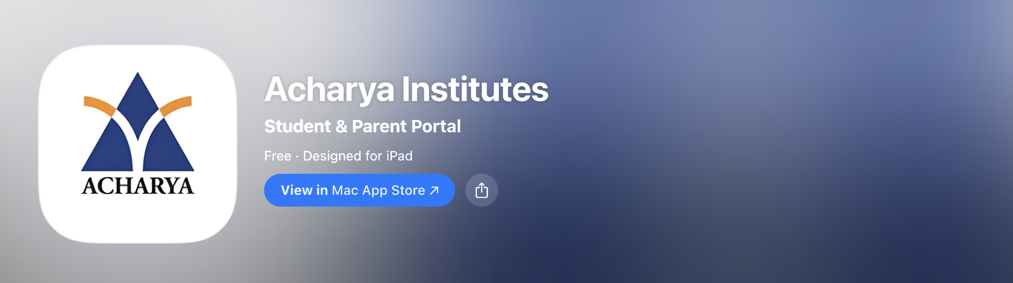 Acharya ERP — Education Platform hero image